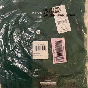 Harbor Bay Piqué Polo Shirt Big & Tall 4XL NWT